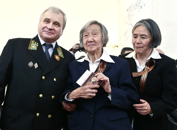 Russia honors Chinese veterans from WWII