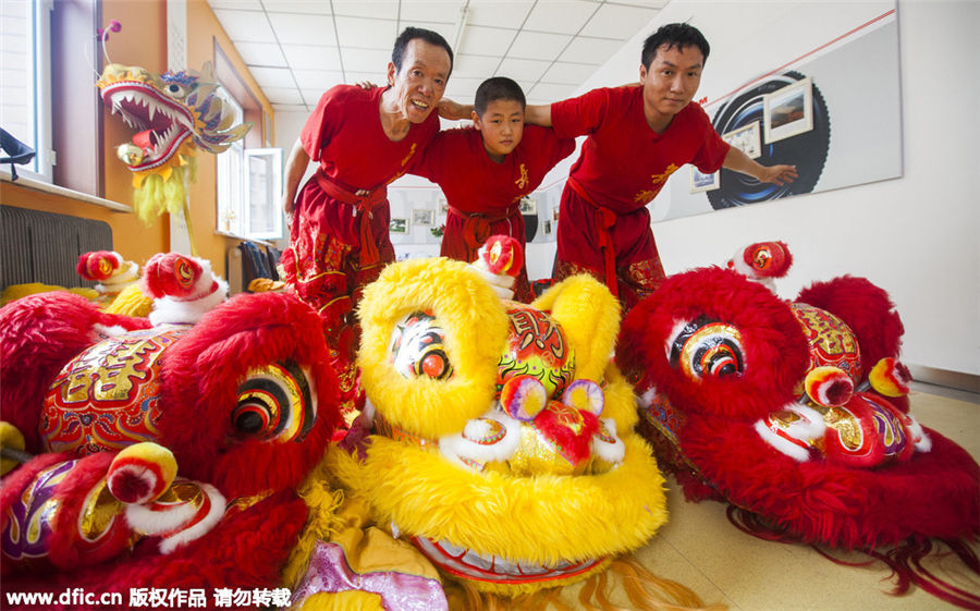 Three generations keep traditional lion dance alive