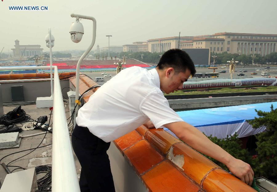 The changing looks of Beijing before V Day parade