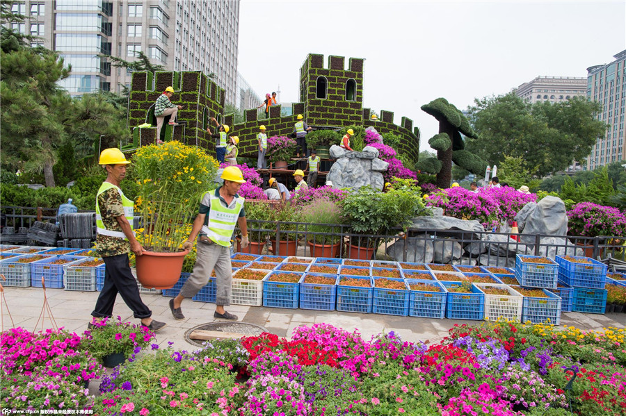 The changing looks of Beijing before V Day parade