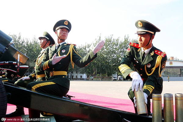 A peek into daily drill of ceremonial artillery unit