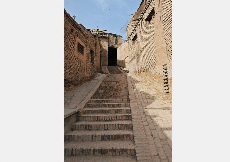 Kashgar old city in Xinjiang is well preserved