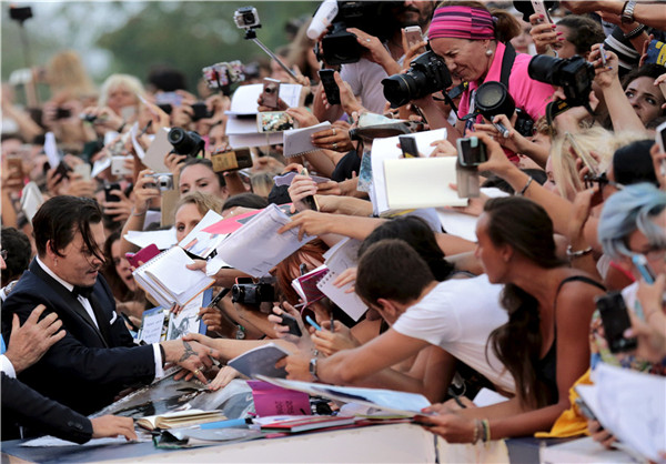 Stars walk the red carpet at the 72nd Venice Film Festival