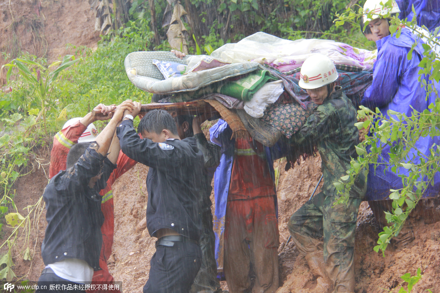 Seven killed as rainstorm triggers landslide in SW China