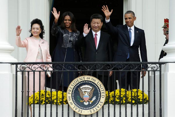 President Obama greets President Xi with <EM>nihao</EM> on state visit