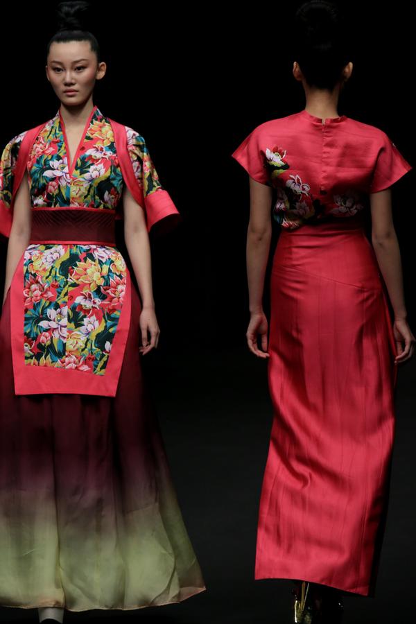 Traditional Chinese elements dazzle at China Fashion Week in Beijing