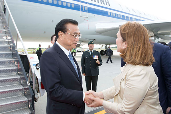 Premier Li arrives in Canada on first official visit