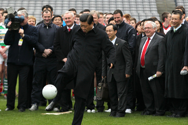 Take a glimpse into soccer-related gifts of Xi