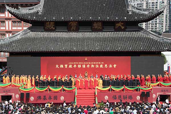 Historic Shanghai temple's slow odyssey complete