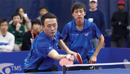 College ping pong lures Chinese students