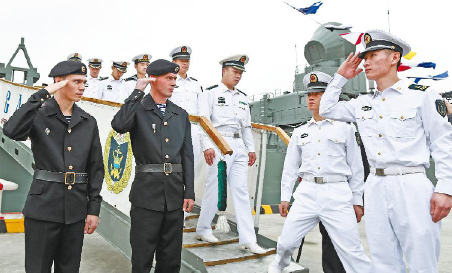 Sailors exchange visits before joint exercise