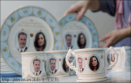 Made in China porcelain for British royal wedding