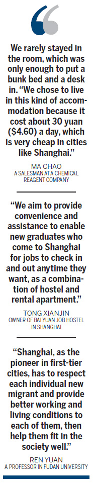 Hostels provide refuge for city job seekers