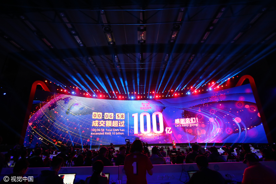 Alibaba breaks sales record on Singles Day