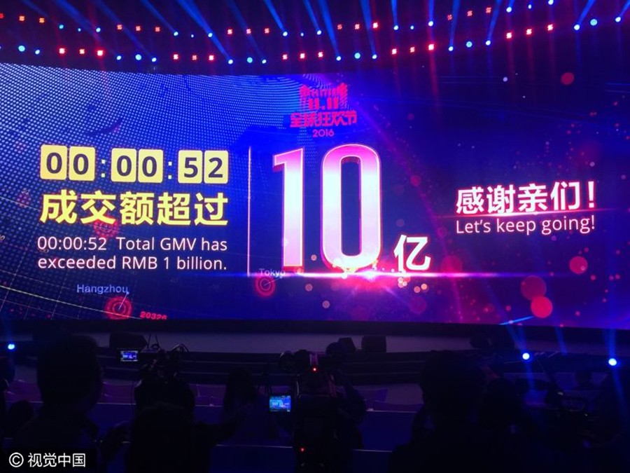 Alibaba breaks sales record on Singles Day