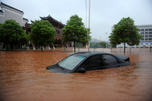 Heavy rain a problem for C China city