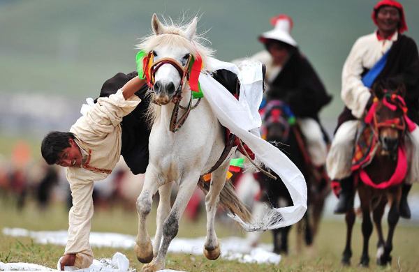 300-year-old horse race festival kicks off in Tibet
