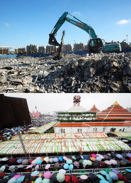 Foreign pavilions at Shanghai Expo demolished