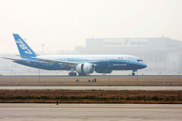 Dreamliner launches its world tour in China