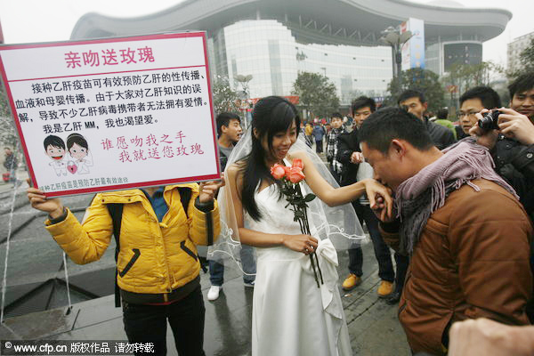 Virus carrier seeks kisses for roses