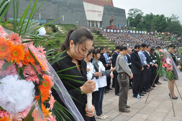 SW China county mourns quake victims