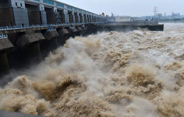 Floodwater discharged to meet flood peak