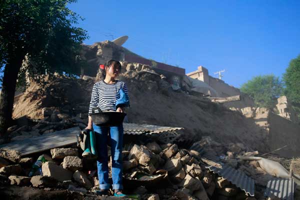 Villages reduced to rubble