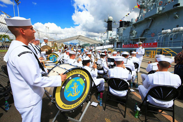 Chinese naval fleet vists Pearl Harbor