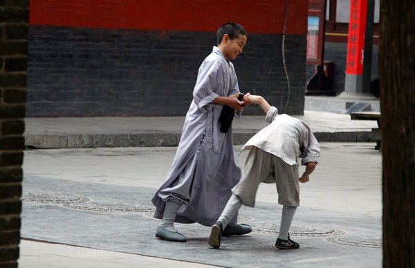 Rare look in Shaolin temple