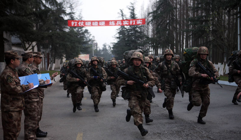 Military drill in SW China