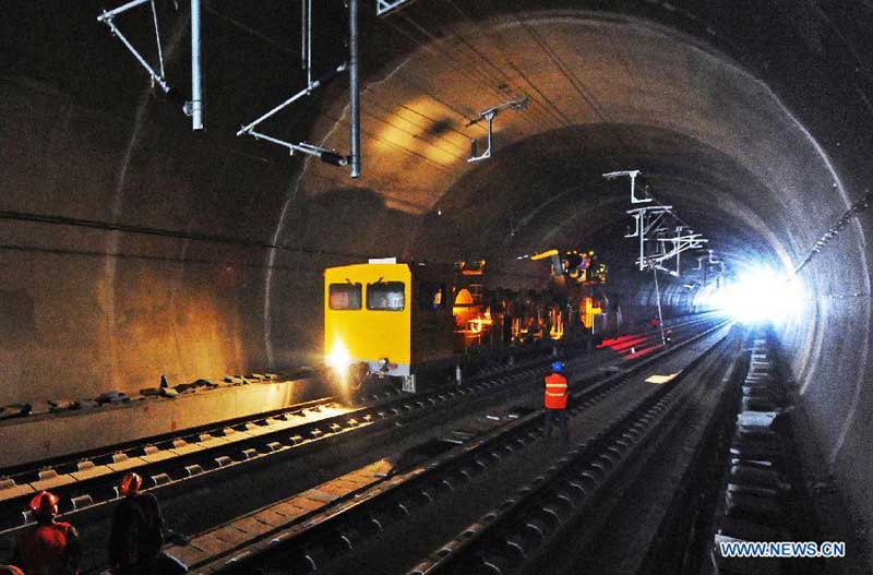 Hangzhou-Changsha high-speed railway under construction