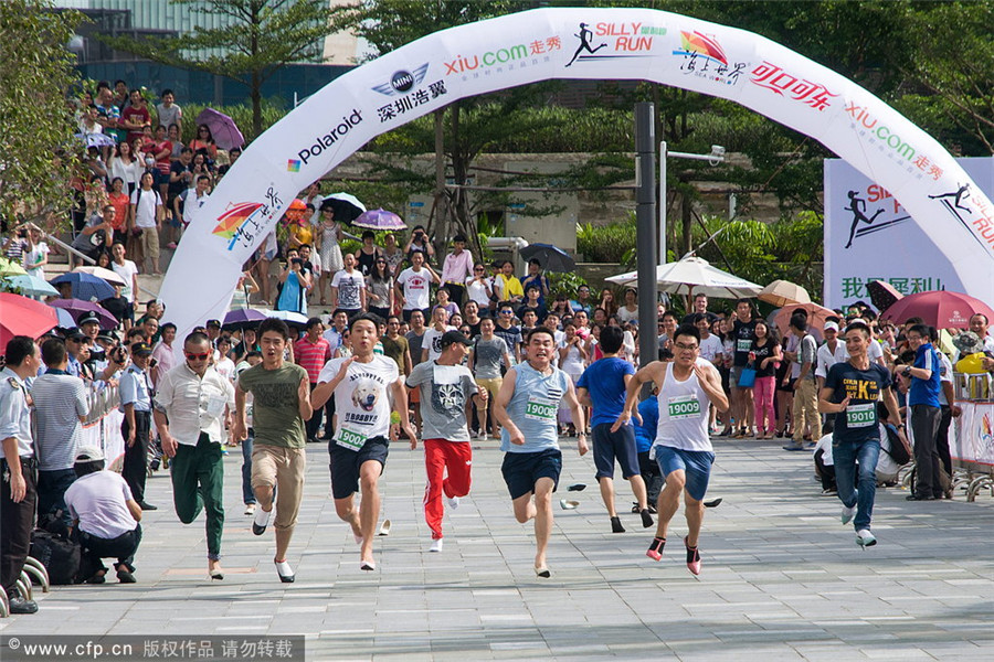 Sparks of high heels in Shenzen