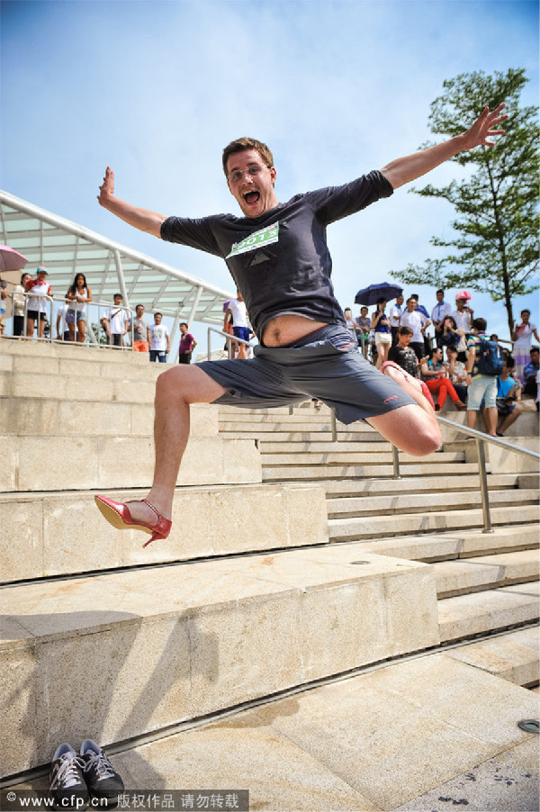 Sparks of high heels in Shenzen