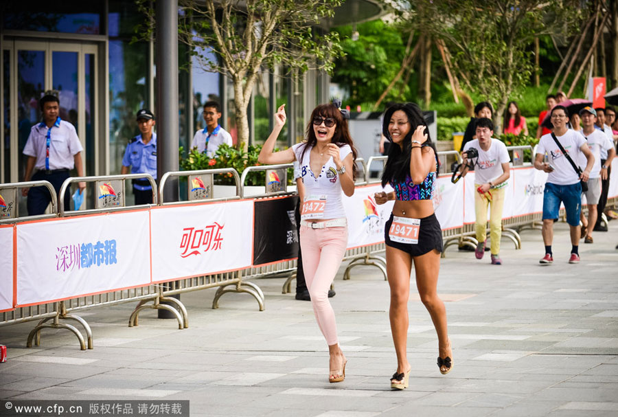 Sparks of high heels in Shenzen