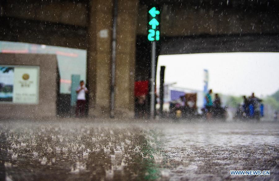 Heavy rainfalls hit Tianjin