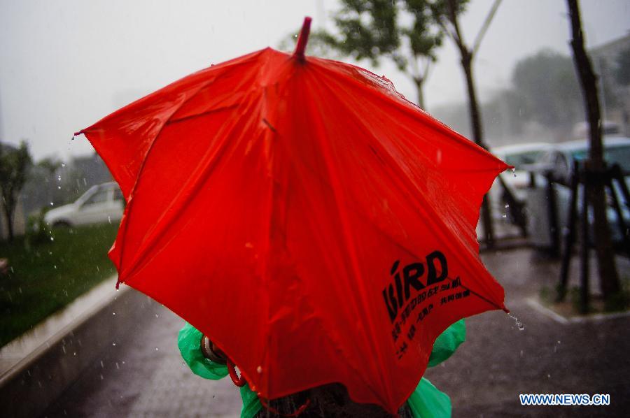 Heavy rainfalls hit Tianjin