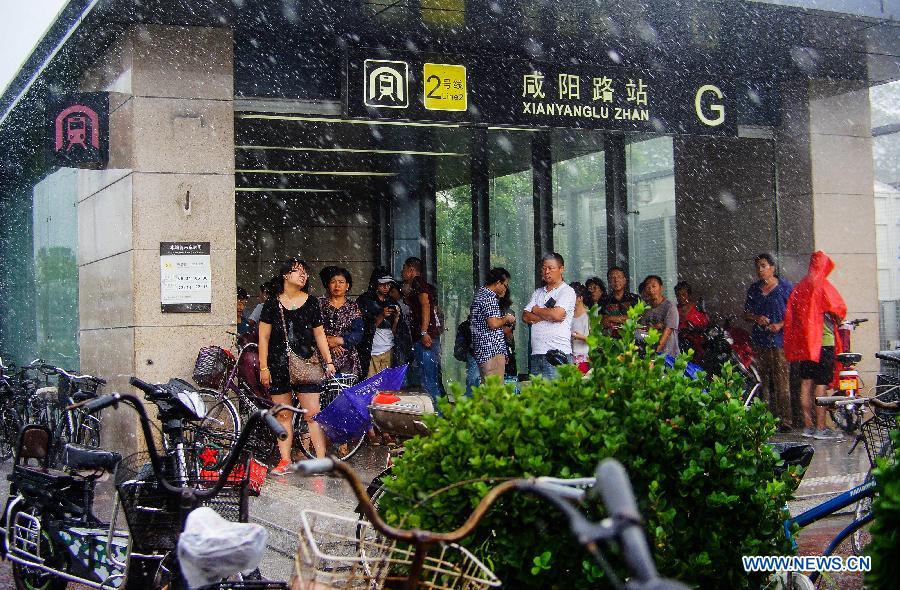 Heavy rainfalls hit Tianjin