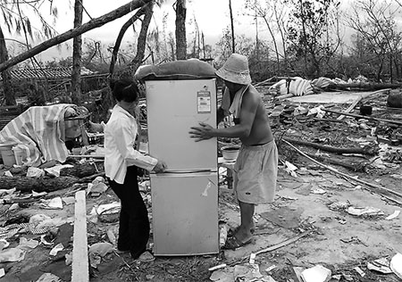 Relief efforts continue in typhoon's wake