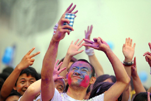 Tomatina joy in Northeast China