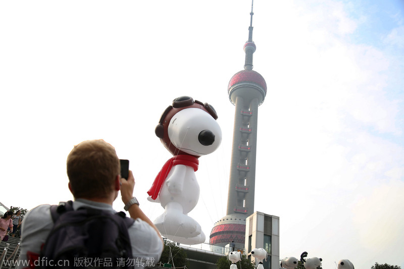 Snoopy celebrates 65th anniversary in Shanghai