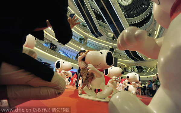 Exhibition in Shanghai celebrating Snoopy's birthday