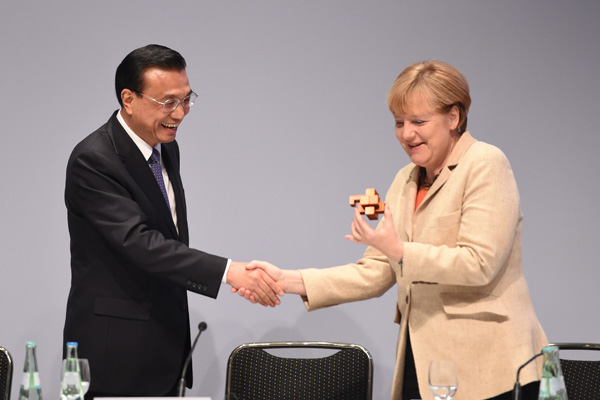 Li pins high hopes on China-Germany cooperation