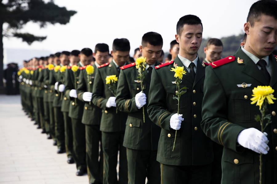 Remains of Chinese volunteer force buried in Shenyang