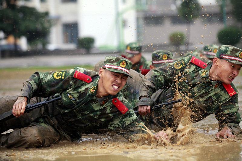 New recruits of frontier defense police