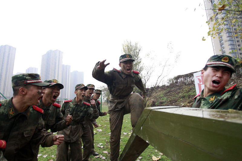 New recruits of frontier defense police