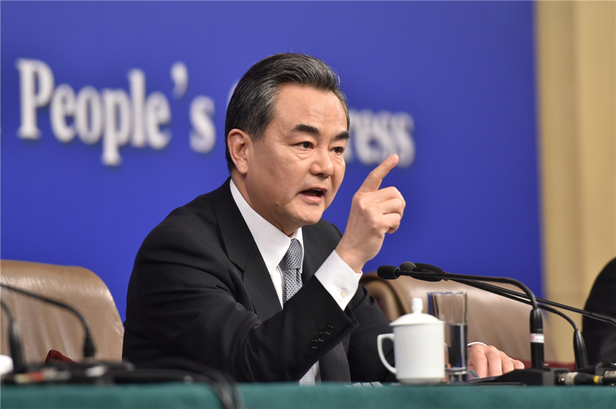 Chinese FM gives press conference for NPC session