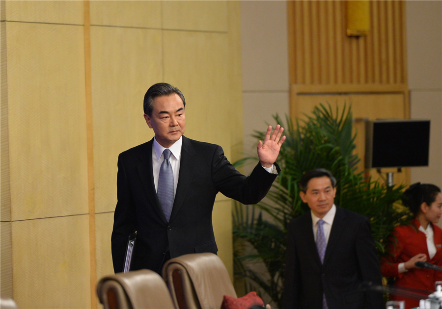 Chinese FM gives press conference for NPC session