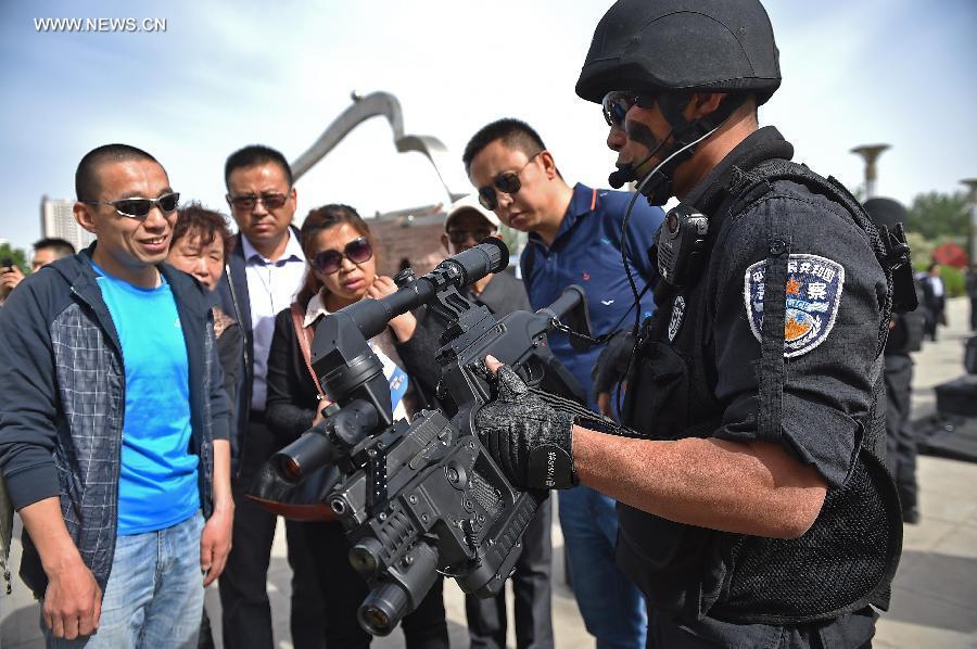 Anti-terror equipment display event in Yinchuan