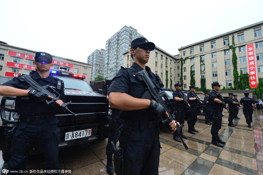 Beijing police prepare for upcoming events