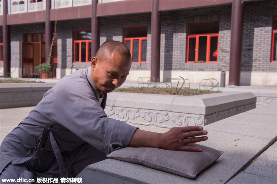 Images capture modern life of a warrior monk